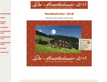 Tablet Screenshot of der-mondkalender.com